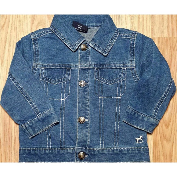 Girl's Size 6-9 M Months 3 Pc Blue Faded Glory Denim Jacket, Pink Pants & Top - Picture 4 of 8